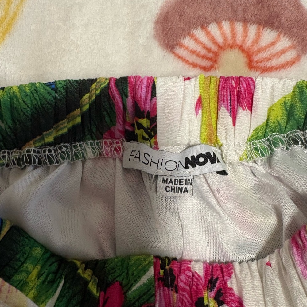 Fashion Nova Tropical Print Skirt